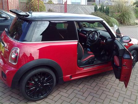 Used Red & Black inside/out Mini Cooper S 